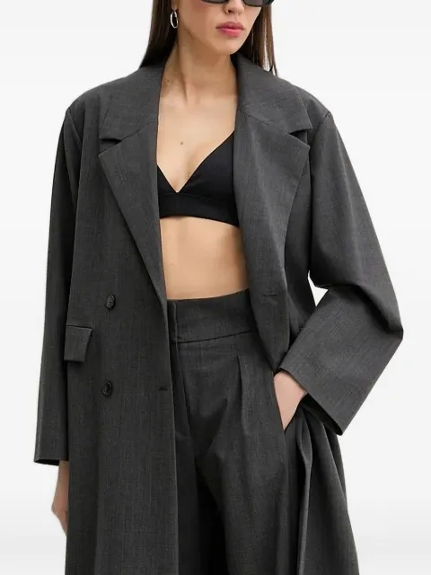 IRO double-breasted notch-lapel coat Grey WP137VIRINA
