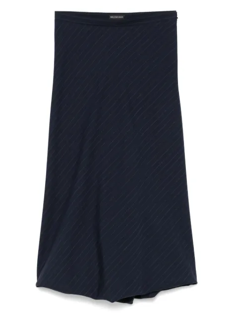 Balenciaga striped midi skirt Blue 831231TST24