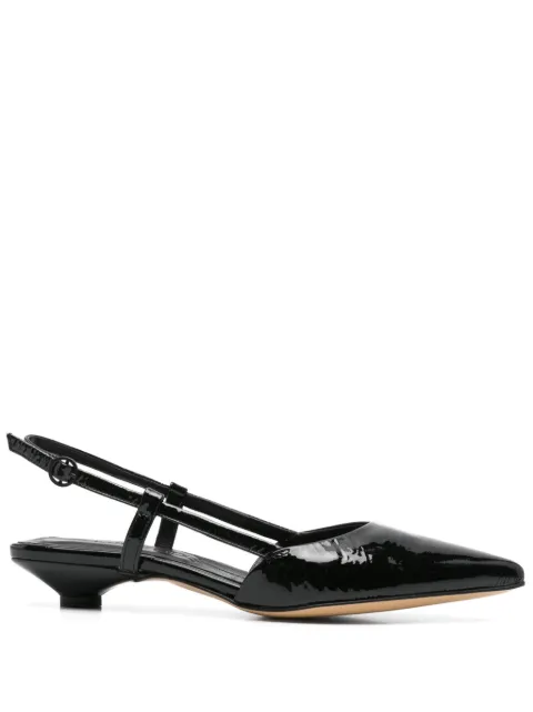 Pomme D´Or leather ballet flats Black 2253