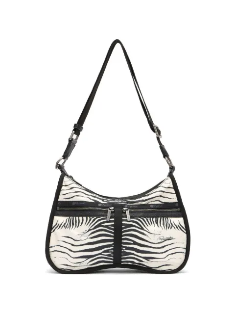 Roberto Cavalli Torino zebra-print shoulder bag White ULL005IL005
