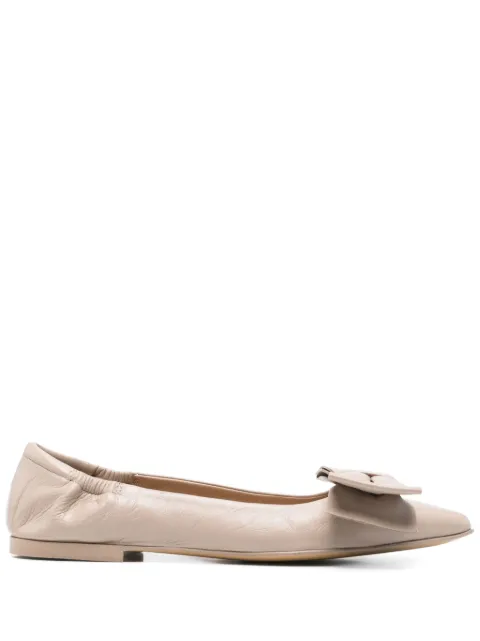 Pomme D´Or bow-detail ballerina flats Neutrals 0798A
