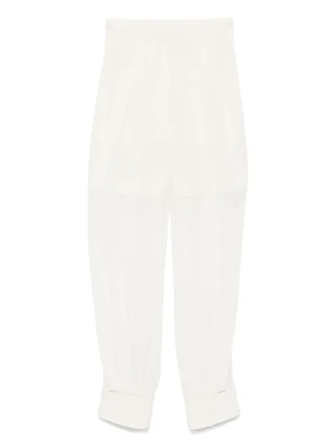 Philosophy Di Lorenzo Serafini voile tapered trousers Neutrals A03082124