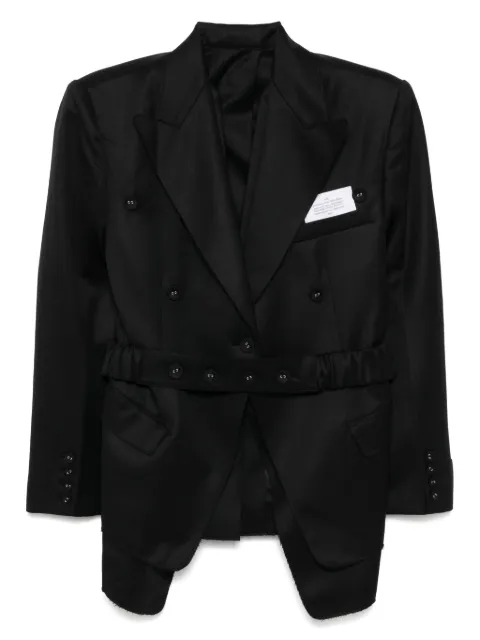 Rokh double layered blazer Black R5CA167