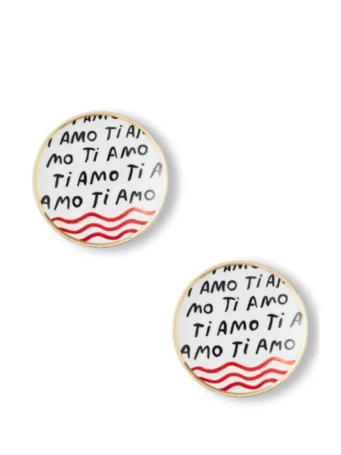 Bitossi Home Ti Amo plates (set of two) White FTB00269X2