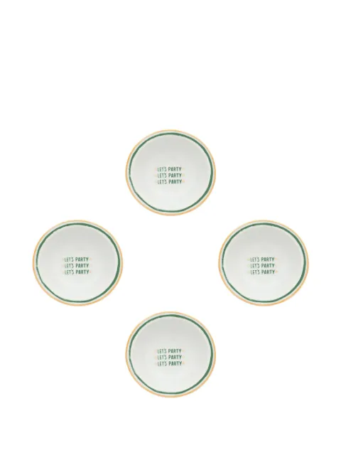 Bitossi Home Let's Party bowls (set of four) White LGP00011X4
