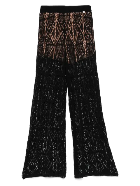 LIU JO lace trousers Black WA5341MS007
