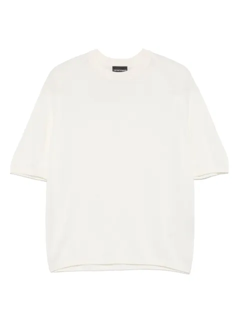 Emporio Armani fine-knit T-shirt Neutrals EM000672AF13907