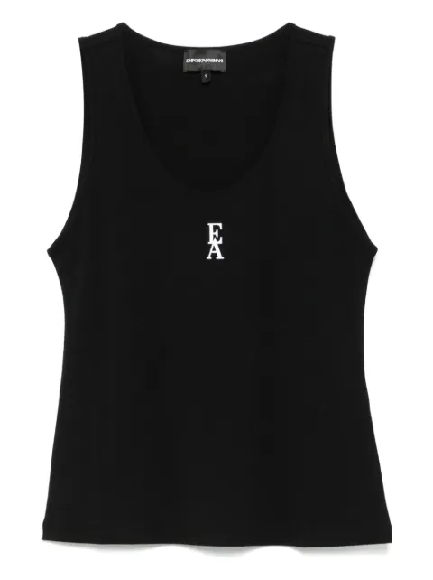 Emporio Armani logo-print tank top Black EW001519AF12571