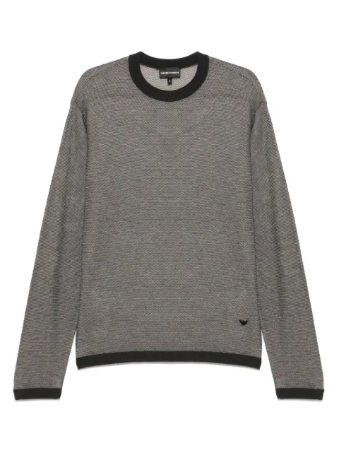 Emporio Armani textured sweater Grey EM000864AF13893