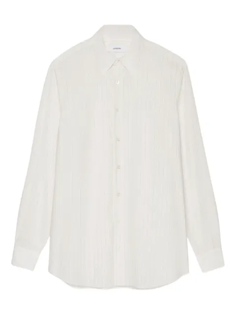 Lardini striped button-up shirt White ESDANTEESC1912