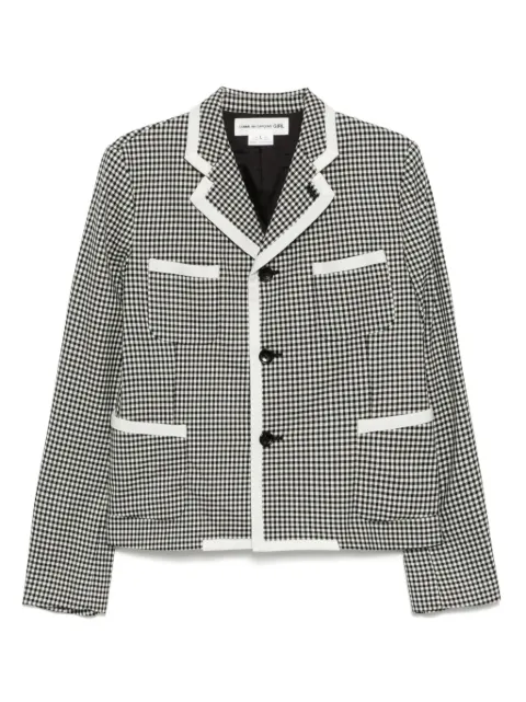 Comme Des Garçons Girl check-print shirt jacket Black 2NOJ009051