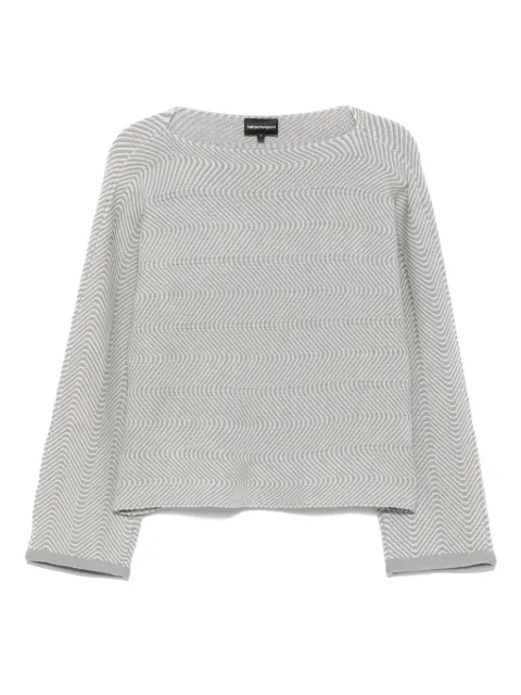 Emporio Armani striped sweater Grey EW000938AF15114