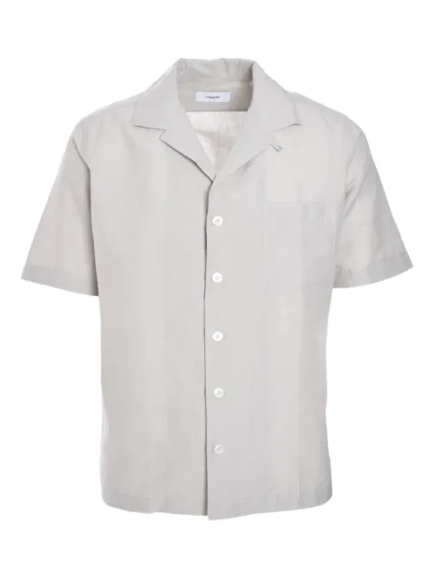 Lardini short-sleeve button-up shirt Grey ESKLOPESC1923