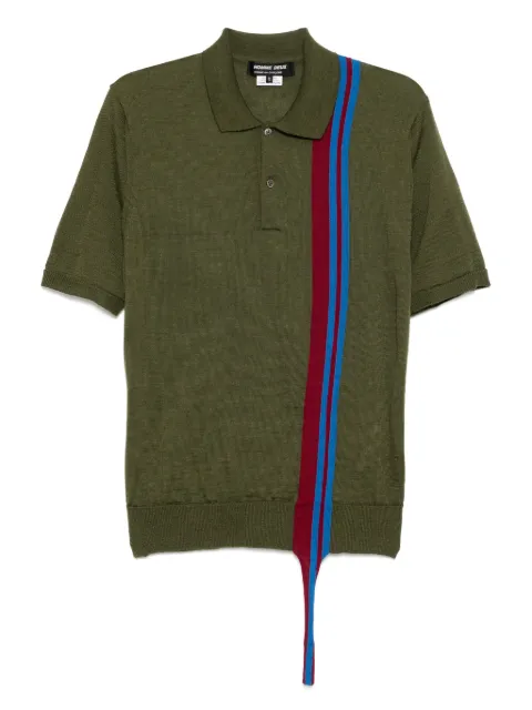 Comme des Garçons Homme Deux knitted polo shirt Green DON0120513