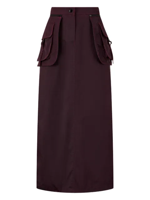 TOMBOY cargo-pocket maxi skirt Red 9105132121