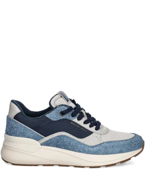 Michael Kors Trevor denim-panel sneakers Blue 42R5TRFS2D