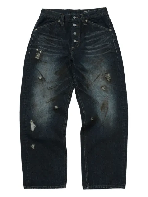 THUG CLUB Burn Down jeans Blue TC25PT0701