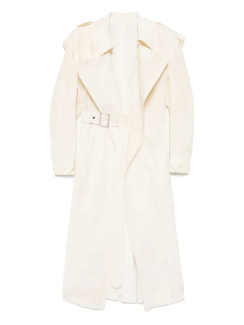 Y's dump rooler printing trench coat Neutrals YPC01016