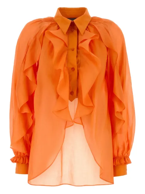 Alberta Ferretti cotton shirt Orange V02050128