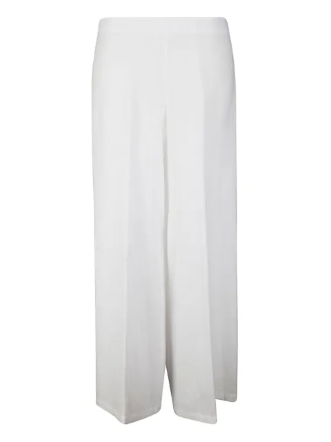 M.S.M. linen palazzo trousers White U6294