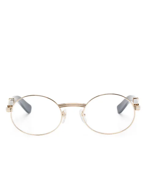 Cartier Eyewear oval-frame horn glasses CT0464O