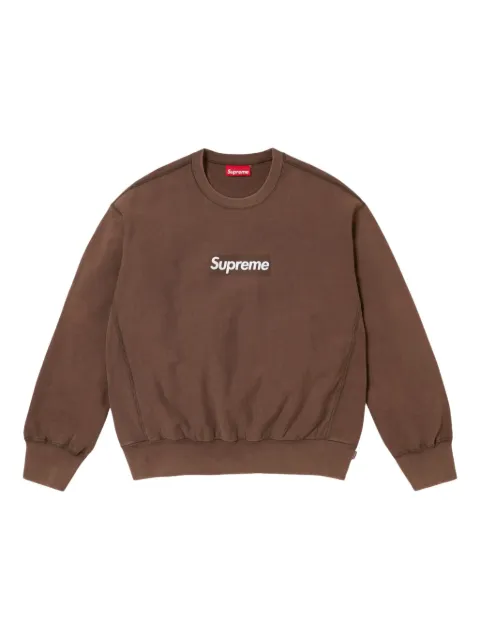 Supreme washed box logo "SS 25 - Brown" sweatshirt Brown SU25139