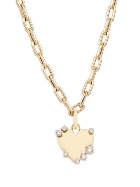 Adina Reyter x YSE Beauty 14CT yellow gold Dog Tag diamond necklace Gold N2284BRNY14