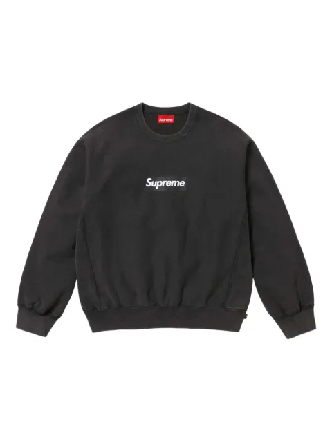Supreme washed box logo "SS 25 - Black" sweatshirt Black SU25156