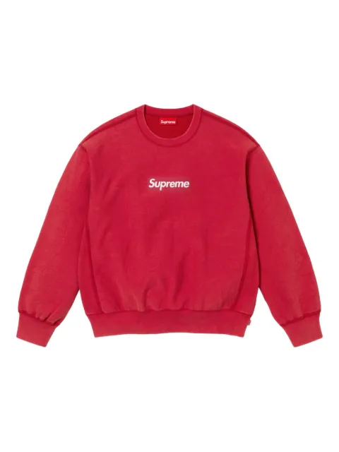 Supreme washed box logo "SS 25 - Red" sweatshirt Red SU25157
