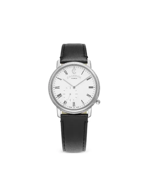 Charriol Celtic Legacy leather-strap 40mm White CL40S391001