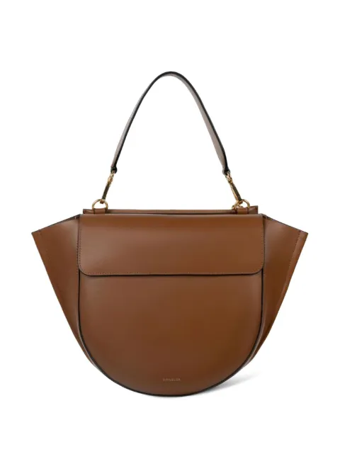 Wandler medium Hortensia curved-frame shoulder bag Brown 20110000021