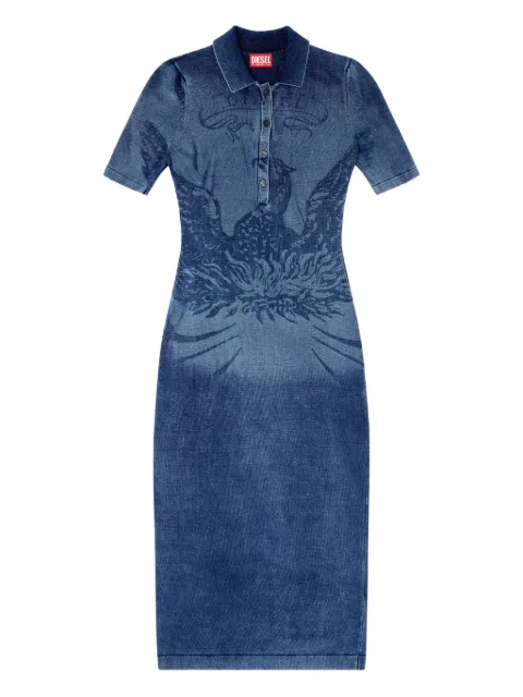 Diesel M-Fenny denim button-up dress Blue A194790BJBS