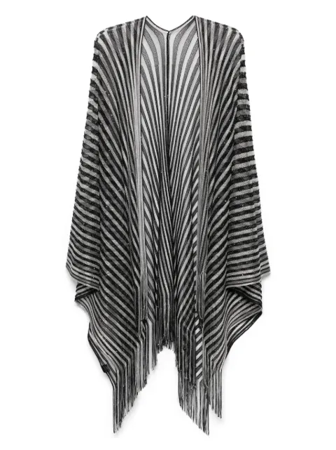 Missoni striped cape Black MAB6PMDA113