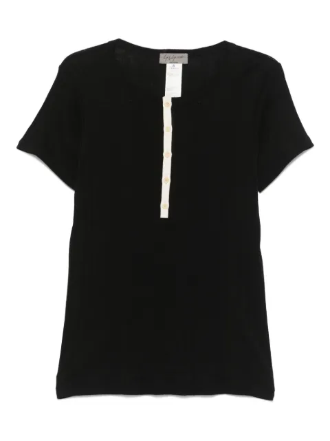 Yohji Yamamoto ribbed T-shirt Black HQT20084