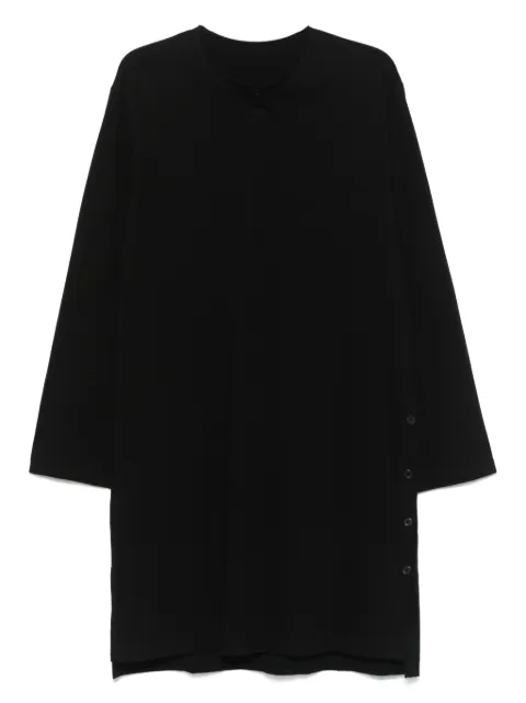 Yohji Yamamoto single-button T-shirt Black HPT85988