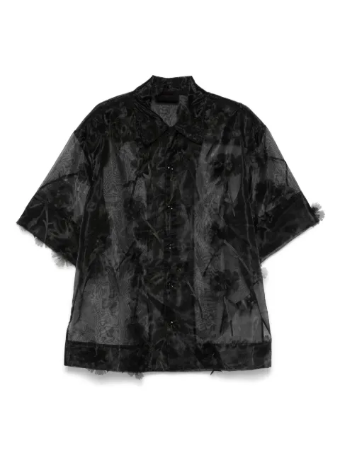 Simone Rocha sheer shirt Black 53321245BLACK