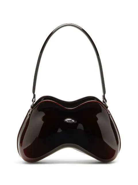 Diesel Double D rigid shoulder bag Brown X10327P8008