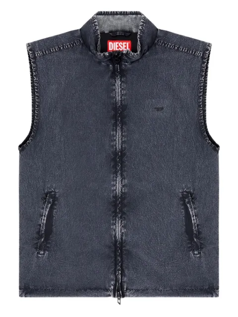 Diesel J-Erb denim-effect sleeveless gilet Black A195180PLBH
