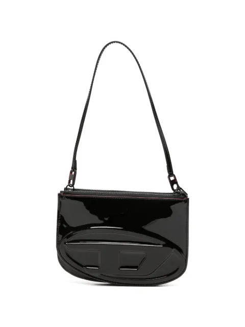 Diesel 1DR Twin patent-leather logo shoulder bag Red X10330P8008
