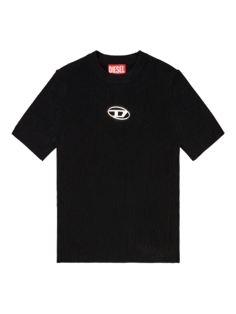 Diesel crew-neck ribbed T-shirt Black A196740DLAX