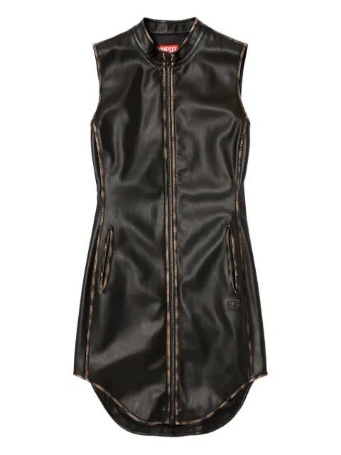 Diesel zip-front sleeveless mini dress Black A196060LHBE