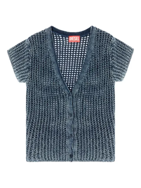Diesel M-Rez knitted button-up cardigan Blue A191970CBDP