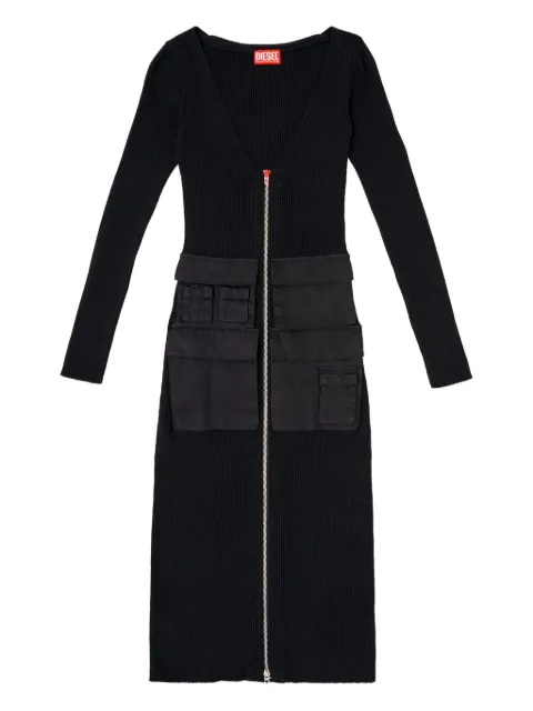 Diesel midi M-Melti-Ls day dress Black A194930JLCR