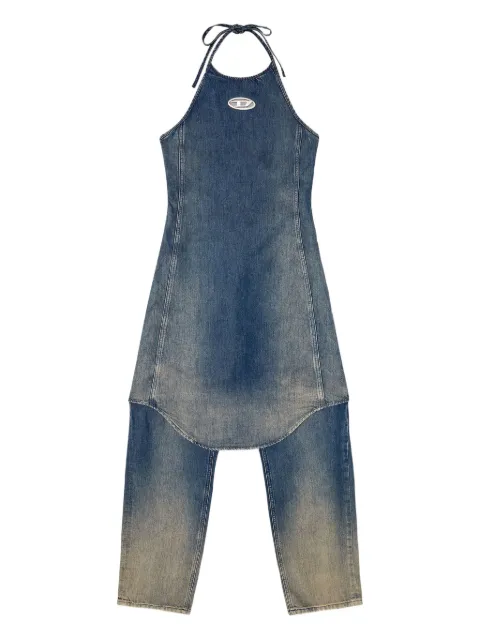 Diesel De-Cynthia-S halter-neck denim jumpsuit Blue A19023068TD