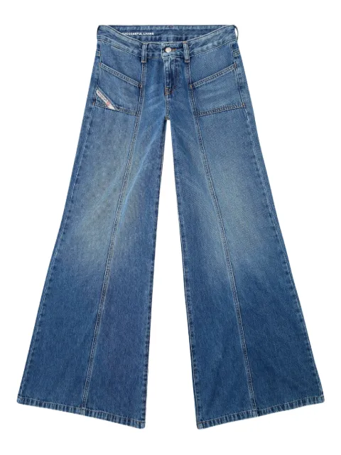 Diesel D-Akii panelled jeans Blue A1280809M56