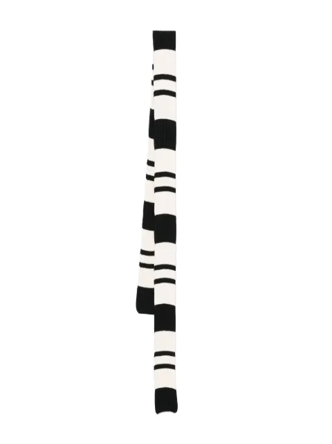 Nº21 striped scarf Black N2S130037601