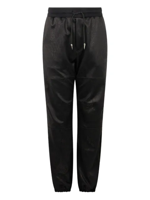 Roberto Cavalli patterned-jacquard trousers Black URT25G2ON53