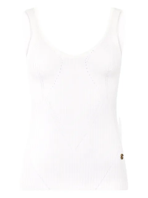 Roberto Cavalli ribbed-knit tank top White UWM604MH012
