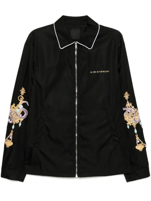 Givenchy embroidered chandelier-motif jacket Black BM01BB144C
