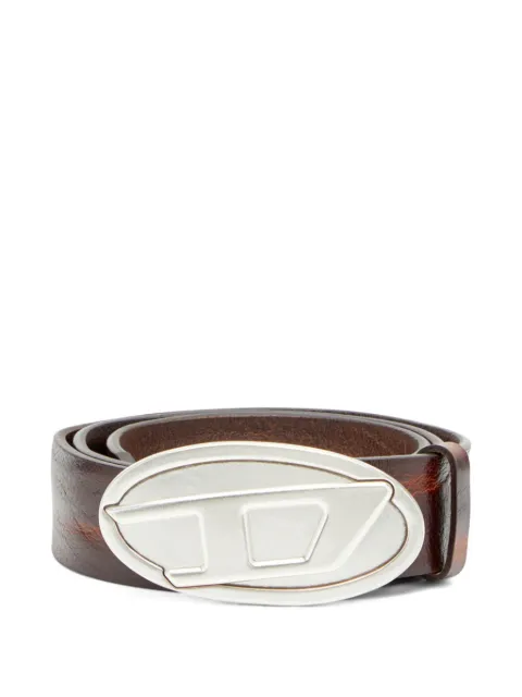 Diesel 4cm belt in waxed leather Grey X10462PR488